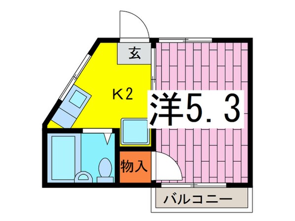 メルベーユ兼房の物件間取画像